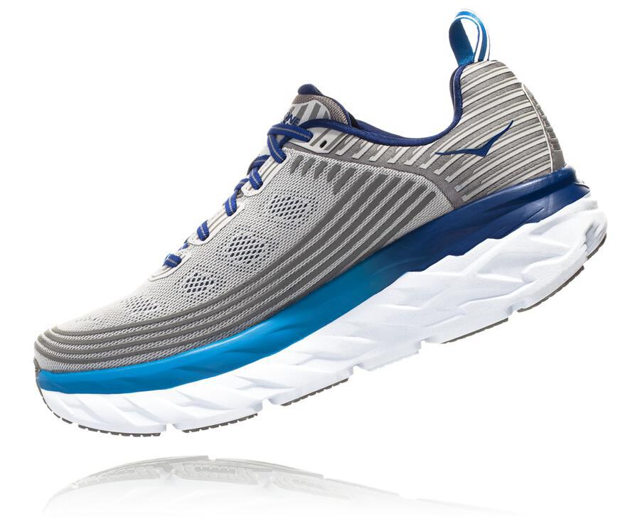 Hoka One One Tenisky Panske Siva - Bondi 6 - 31489-OIGW